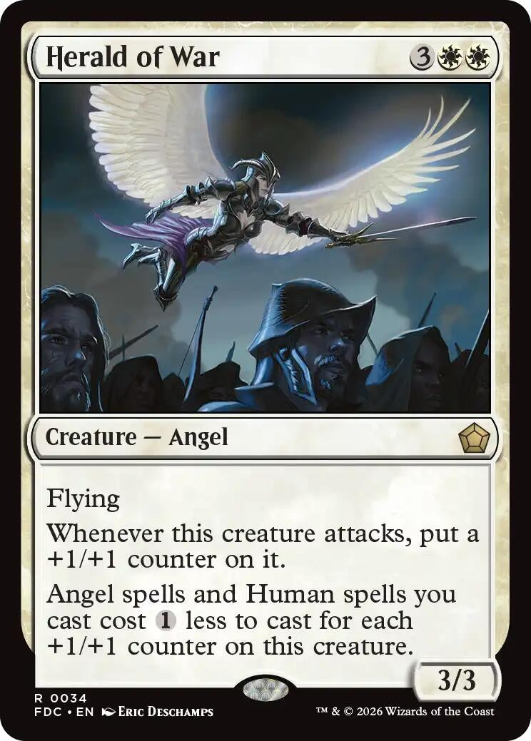 Image for Herald of War (Commander: Foundations) (34) (FDC) - Magic: The Gathering