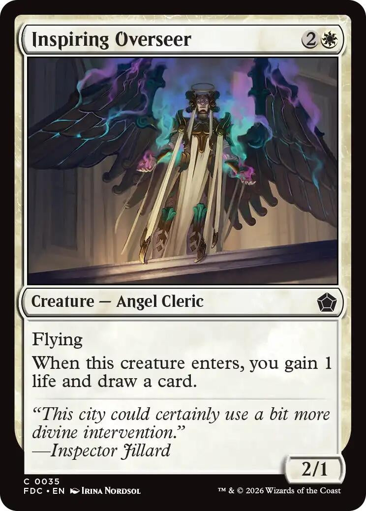 Image for Inspiring Overseer (Commander: Foundations) (35) (FDC) - Magic: The Gathering