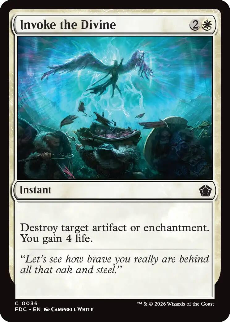Image for Invoke the Divine (Commander: Foundations) (36) (FDC) - Magic: The Gathering
