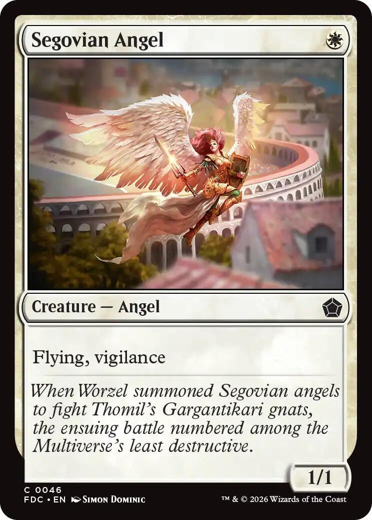 Image for Segovian Angel (Commander: Foundations) (46) (FDC) - Magic: The Gathering