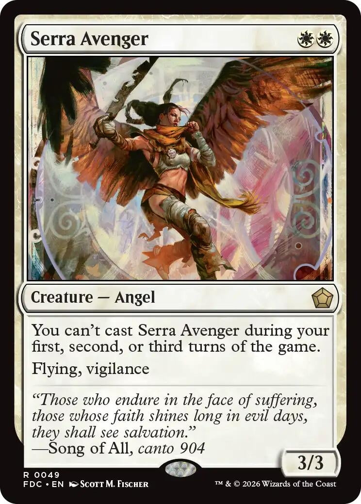 Image for Serra Avenger (Commander: Foundations) (49) (FDC) - Magic: The Gathering