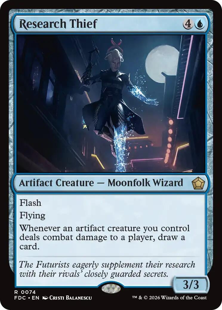 Image for Research Thief (Commander: Foundations) (74) (FDC) - Magic: The Gathering