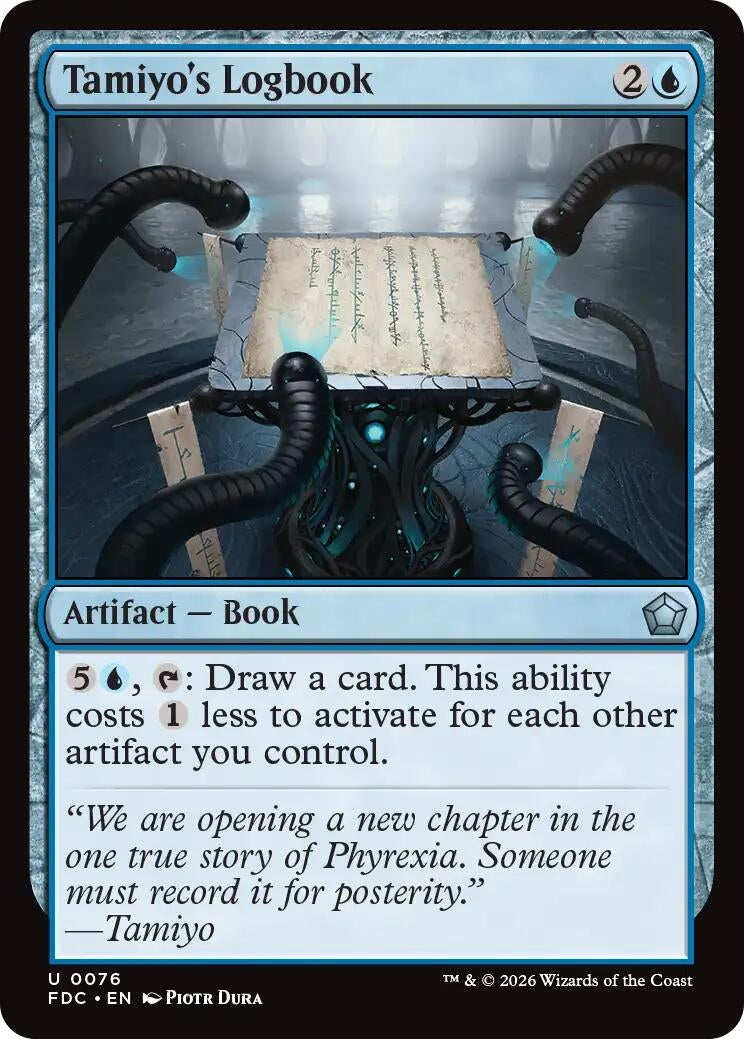 Image for Tamiyo's Logbook (Commander: Foundations) (76) (FDC) - Magic: The Gathering