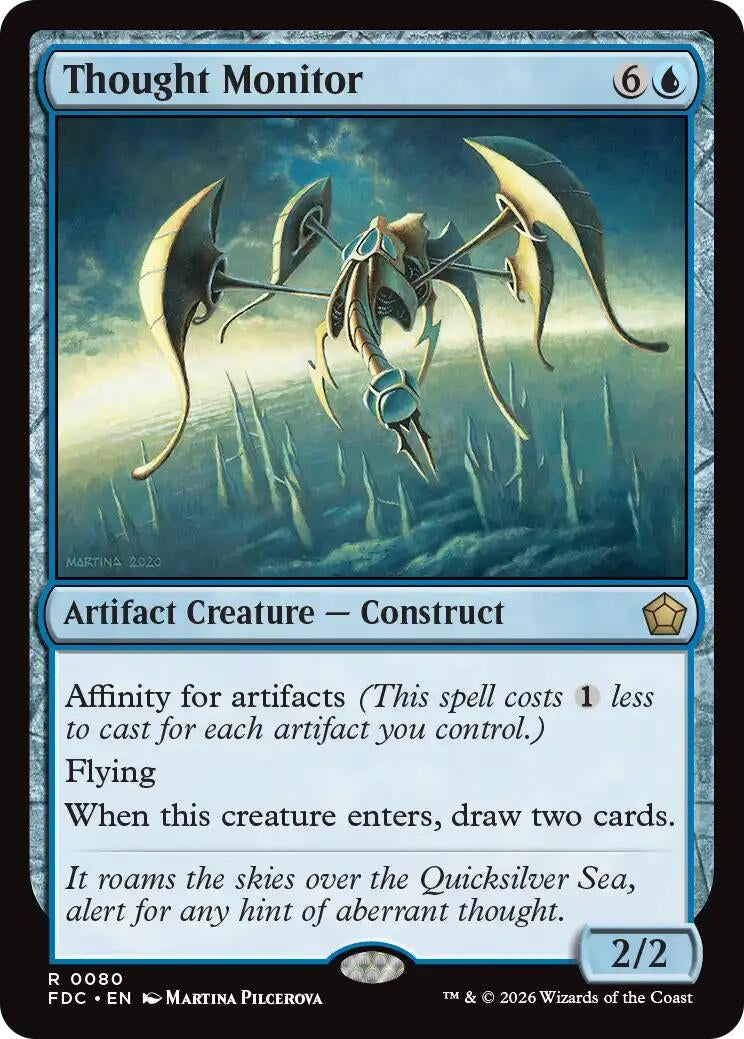 Image for Thought Monitor (Commander: Foundations) (80) (FDC) - Magic: The Gathering