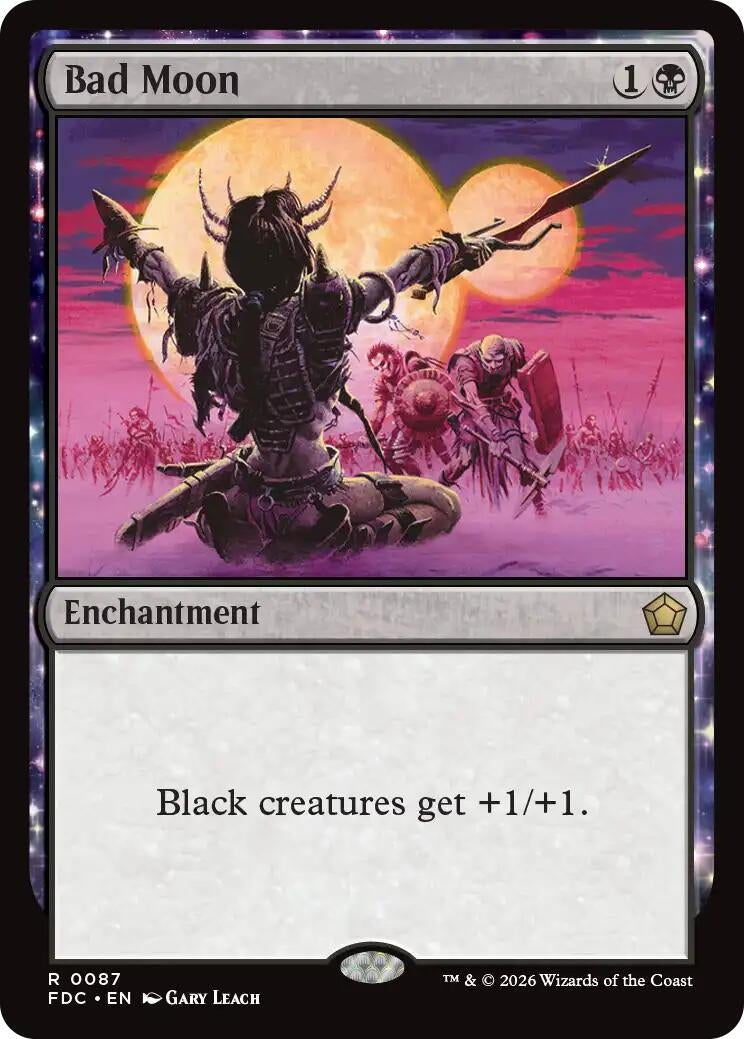 Image for Bad Moon (Commander: Foundations) (87) (FDC) - Magic: The Gathering