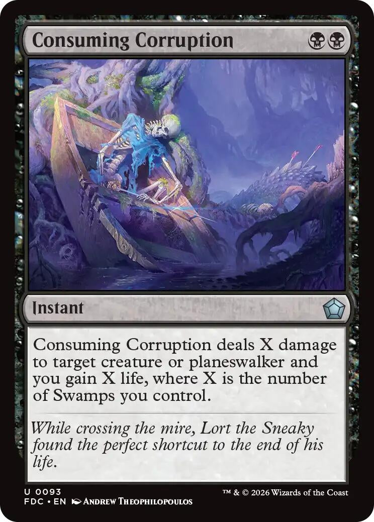 Image for Consuming Corruption (Commander: Foundations) (93) (FDC) - Magic: The Gathering