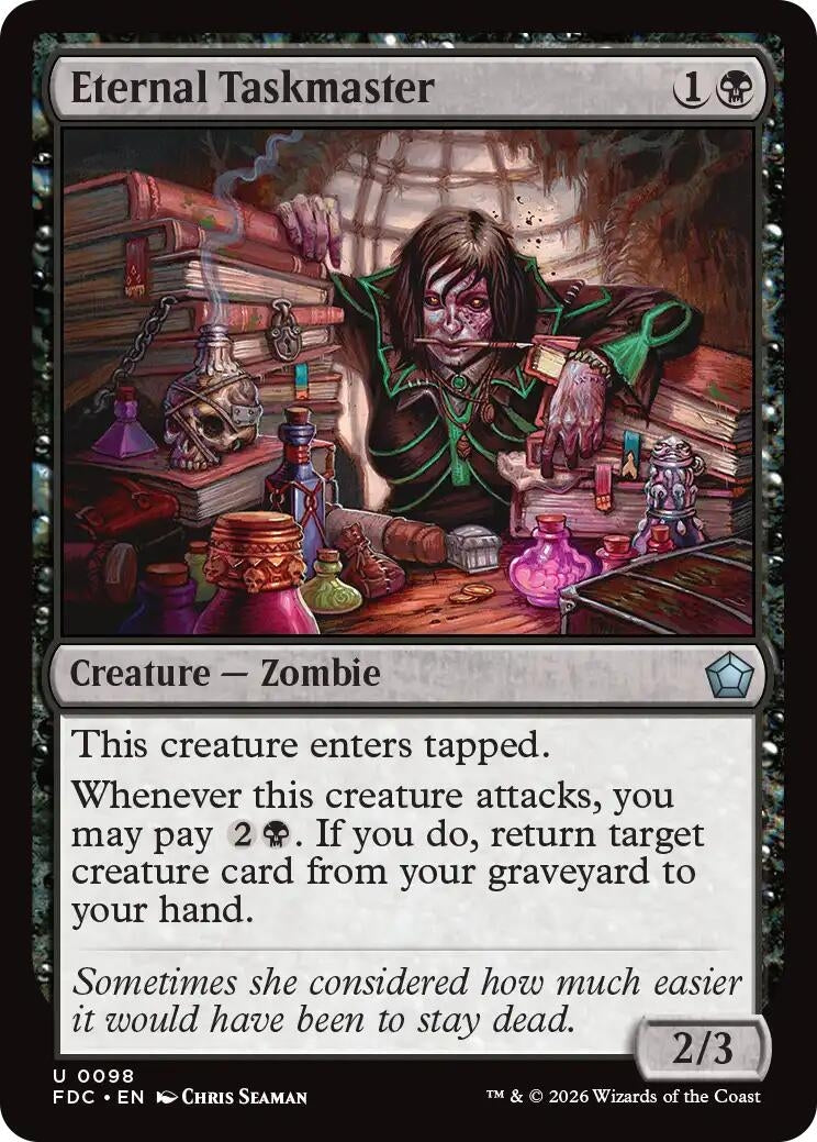 Image for Eternal Taskmaster (Commander: Foundations) (98) (FDC) - Magic: The Gathering