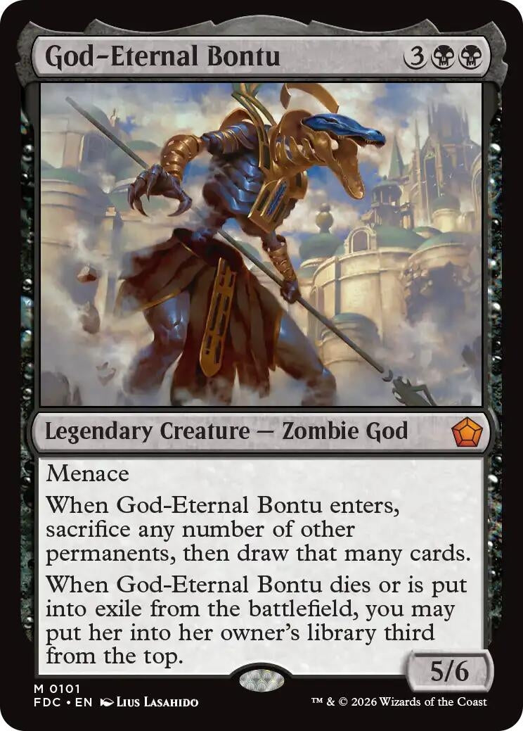 Image for God-Eternal Bontu (Commander: Foundations) (101) (FDC) - Magic: The Gathering