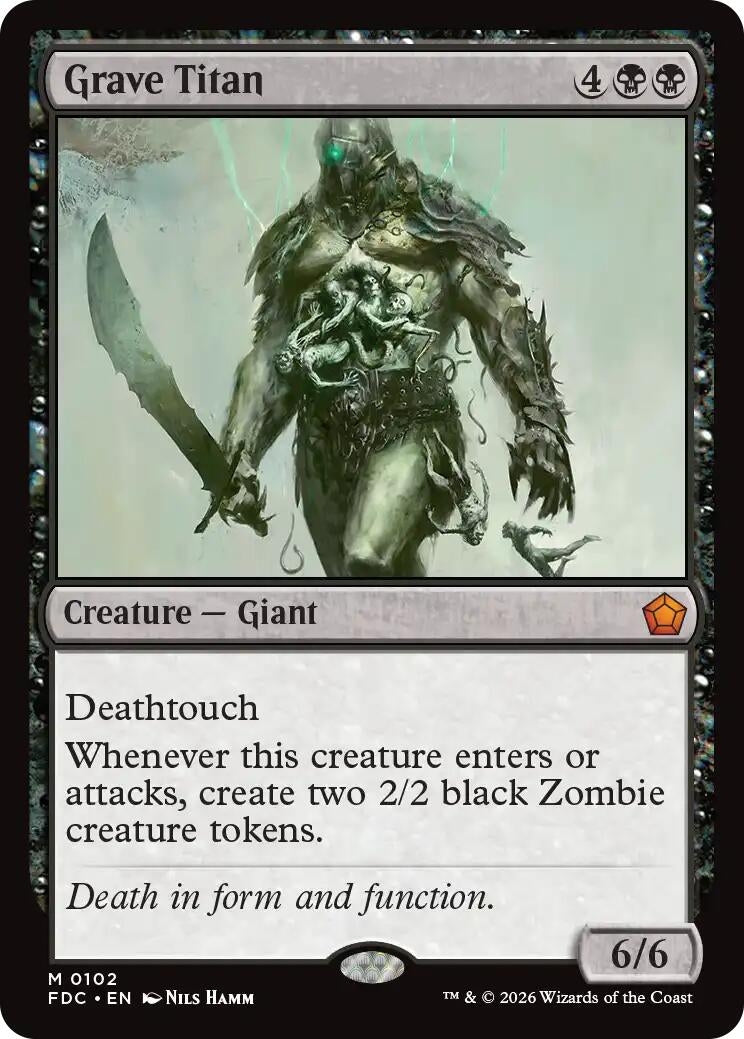 Image for Grave Titan (Commander: Foundations) (102) (FDC) - Magic: The Gathering