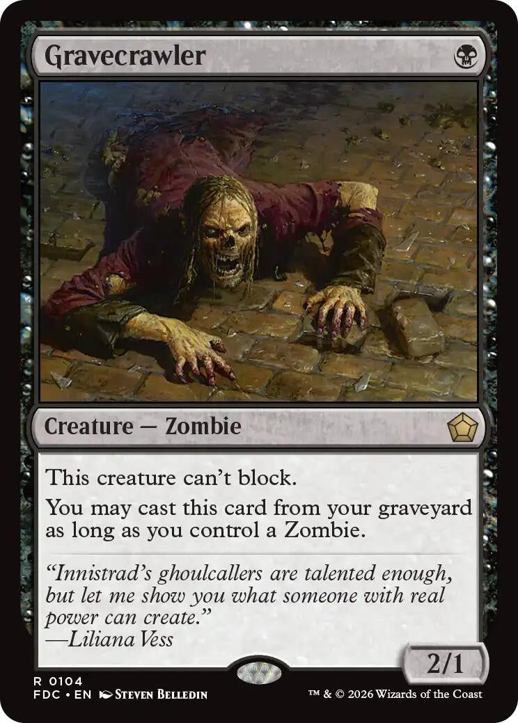 Image for Gravecrawler (Commander: Foundations) (104) (FDC) - Magic: The Gathering