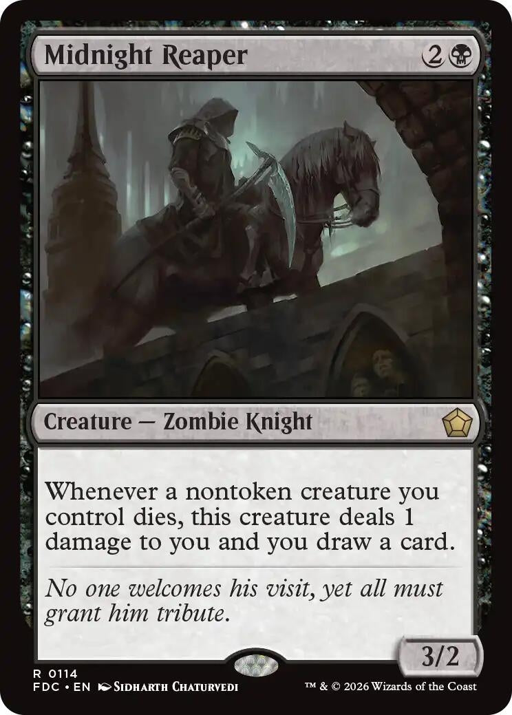 Image for Midnight Reaper (Commander: Foundations) (114) (FDC) - Magic: The Gathering
