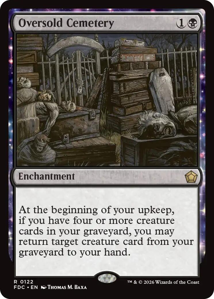 Image for Oversold Cemetery (Commander: Foundations) (122) (FDC) - Magic: The Gathering