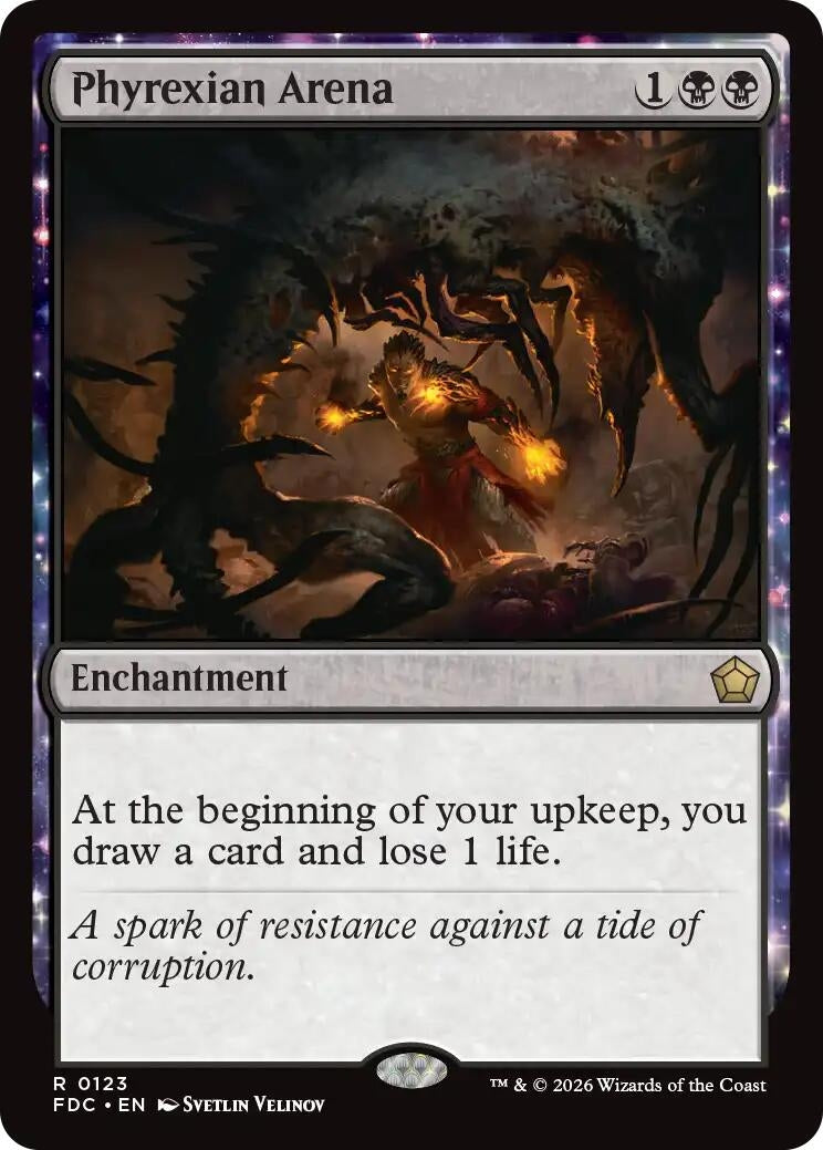 Image for Phyrexian Arena (Commander: Foundations) (123) (FDC) - Magic: The Gathering