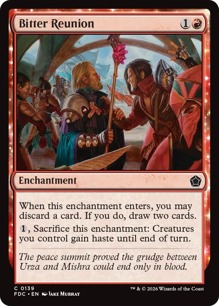 Image for Bitter Reunion (Commander: Foundations) (139) (FDC) - Magic: The Gathering