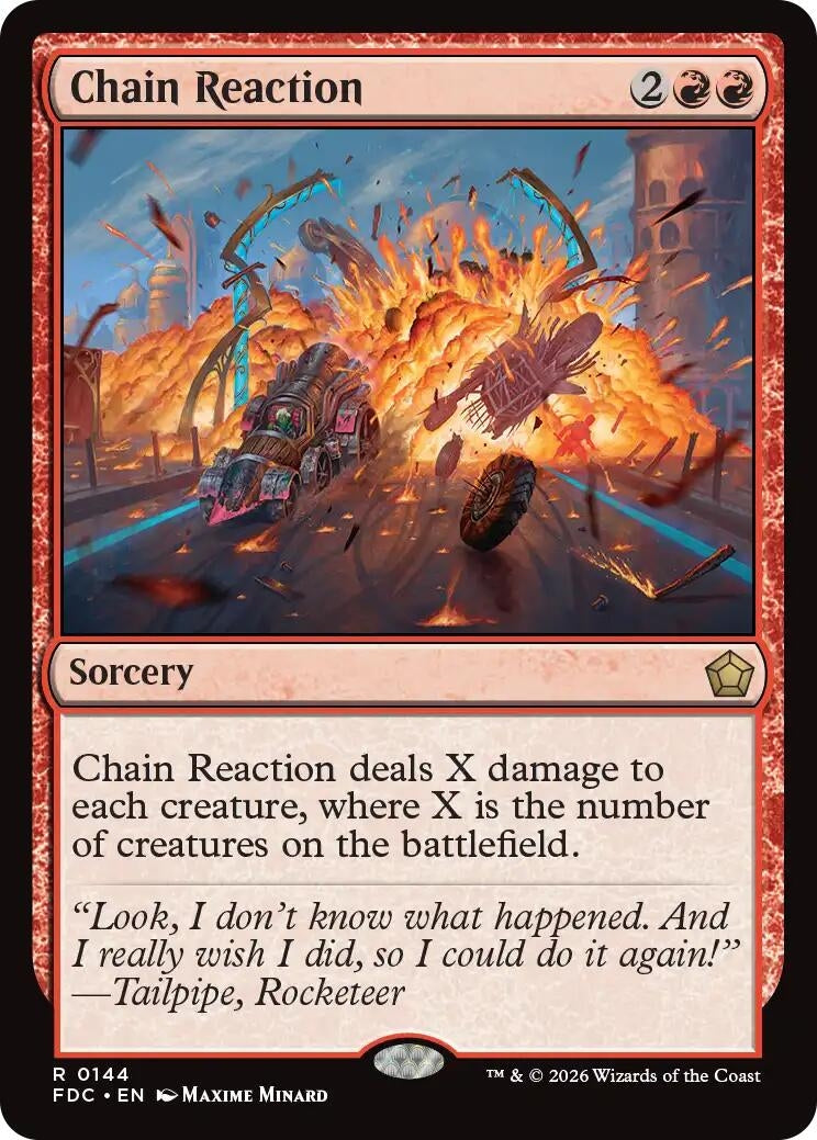 Image for Chain Reaction (Commander: Foundations) (144) (FDC) - Magic: The Gathering