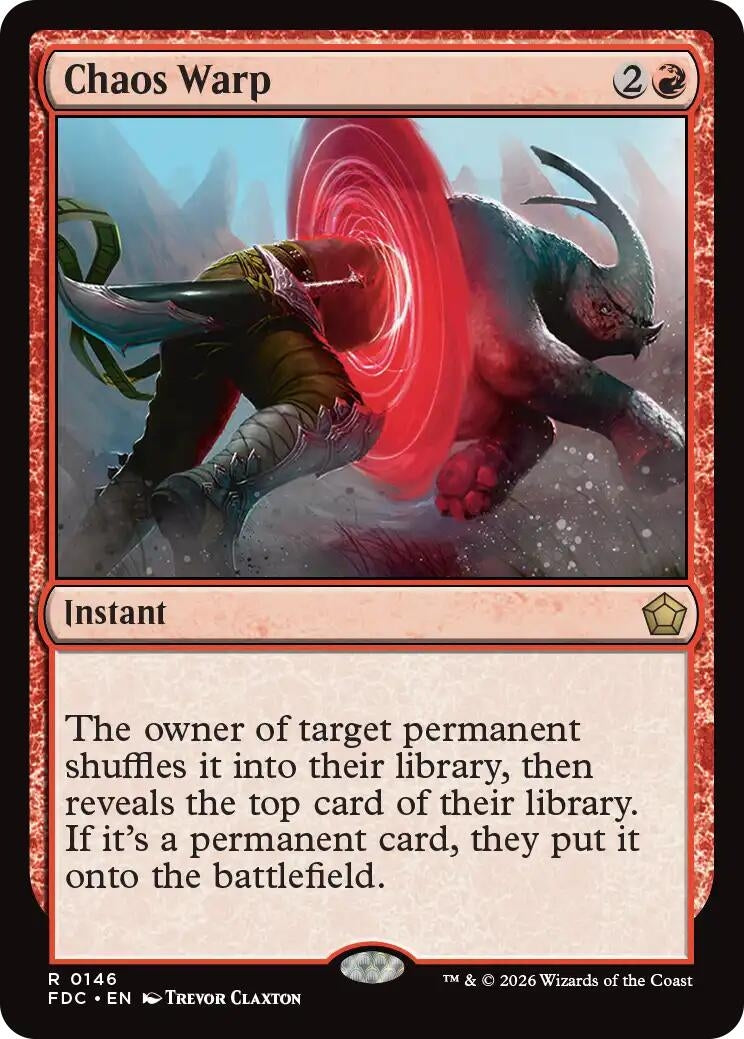 Image for Chaos Warp (Commander: Foundations) (146) (FDC) - Magic: The Gathering