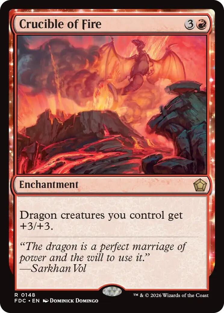 Image for Crucible of Fire (Commander: Foundations) (148) (FDC) - Magic: The Gathering