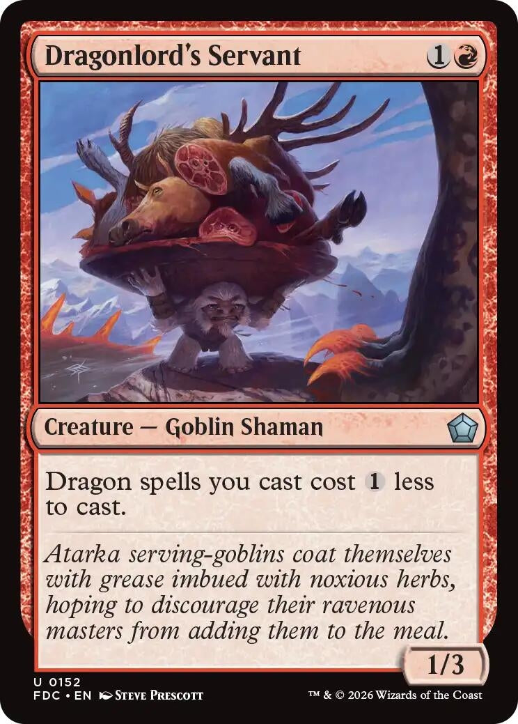 Image for Dragonlord's Servant (Commander: Foundations) (152) (FDC) - Magic: The Gathering