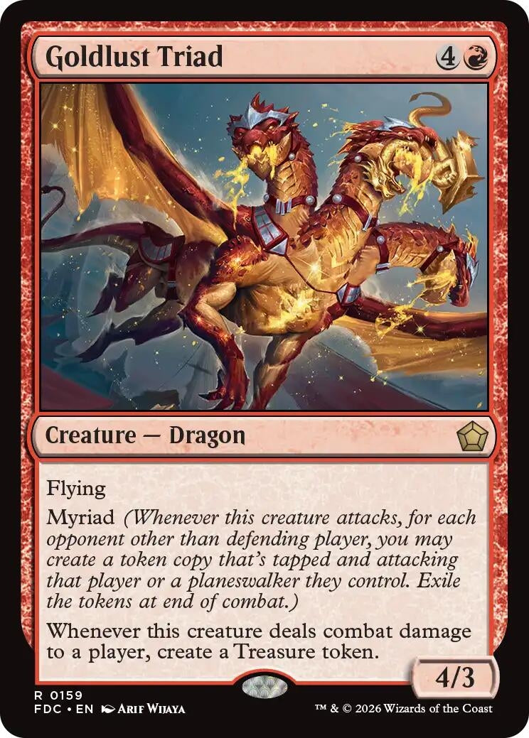 Image for Goldlust Triad (Commander: Foundations) (159) (FDC) - Magic: The Gathering