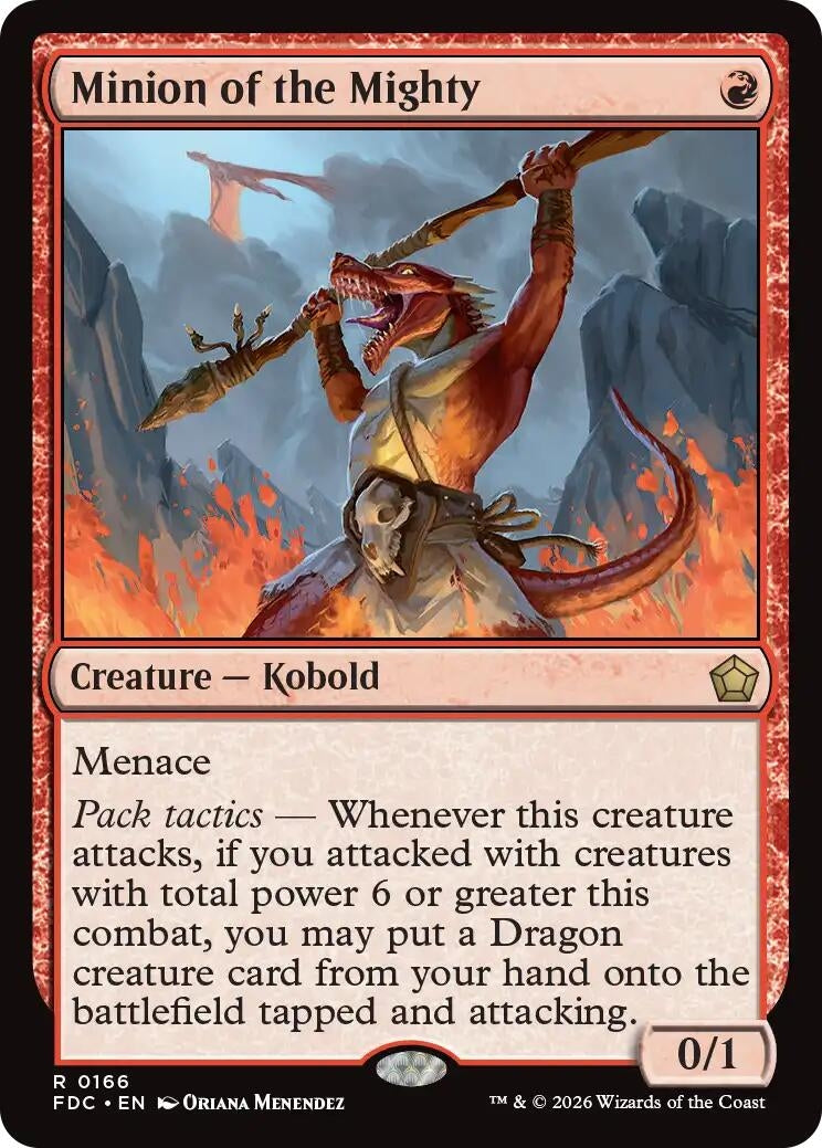 Image for Minion of the Mighty (Commander: Foundations) (166) (FDC) - Magic: The Gathering