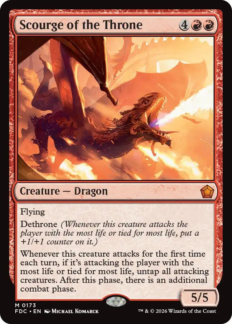 Image for Scourge of the Throne (Commander: Foundations) (173) (FDC) - Magic: The Gathering