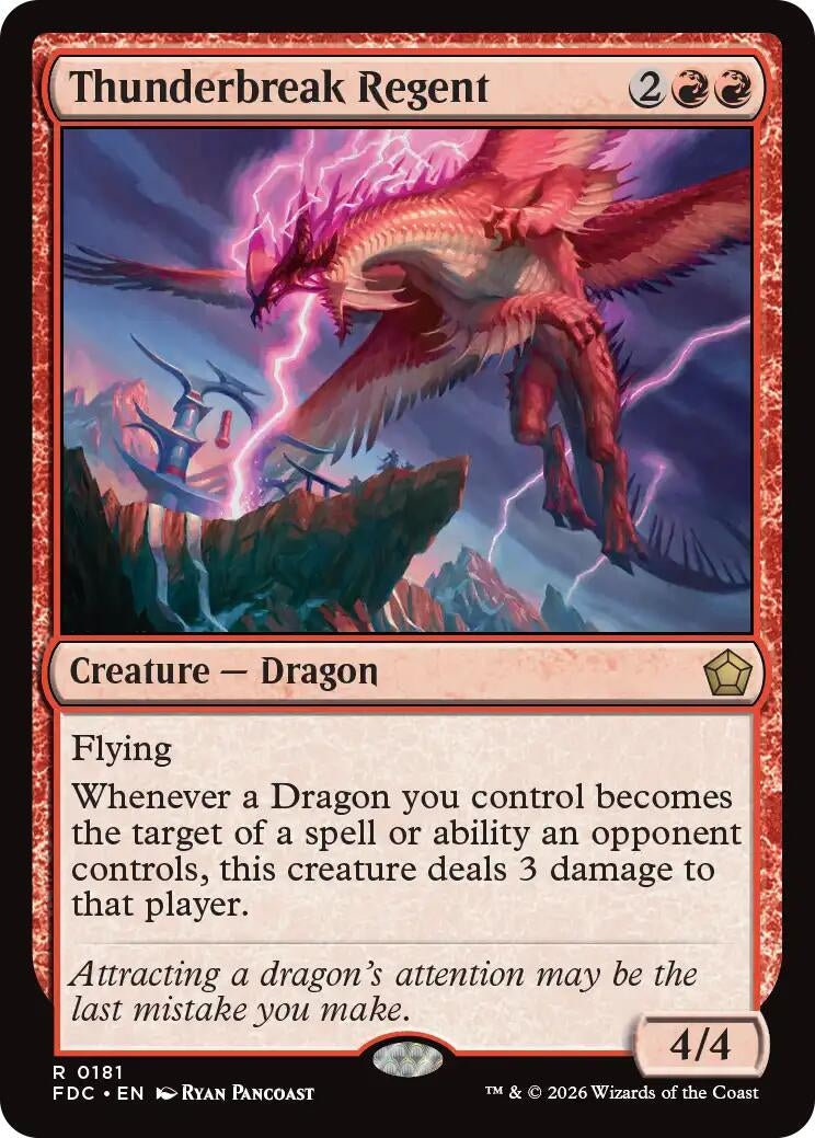 Image for Thunderbreak Regent (Commander: Foundations) (181) (FDC) - Magic: The Gathering