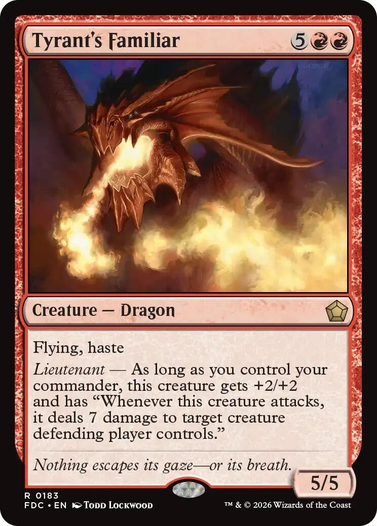 Image for Tyrant's Familiar (Commander: Foundations) (183) (FDC) - Magic: The Gathering