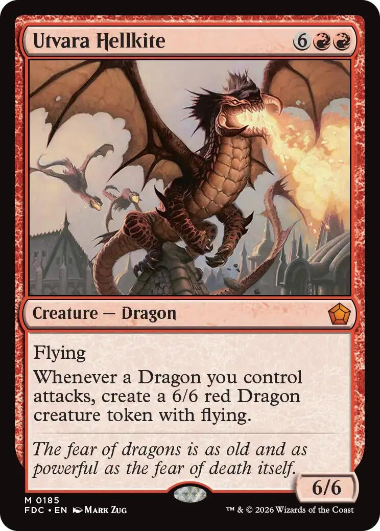 Image for Utvara Hellkite (Commander: Foundations) (185) (FDC) - Magic: The Gathering