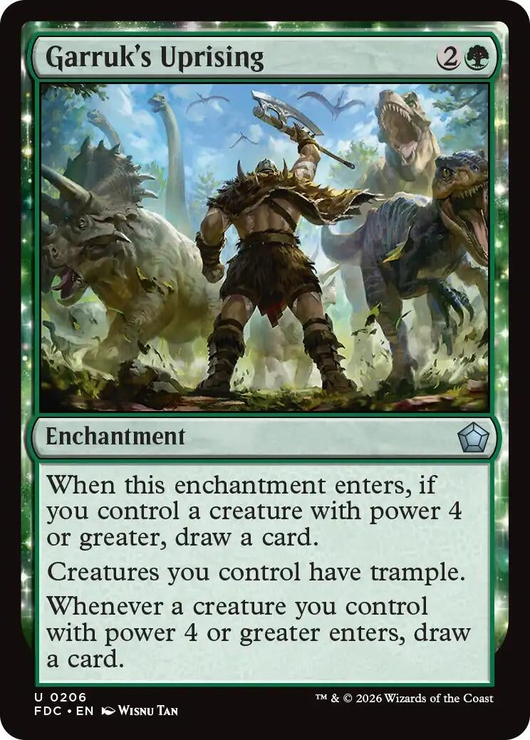 Image for Garruk's Uprising (Commander: Foundations) (206) (FDC) - Magic: The Gathering