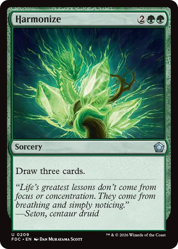 Image for Harmonize (Commander: Foundations) (209) (FDC) - Magic: The Gathering