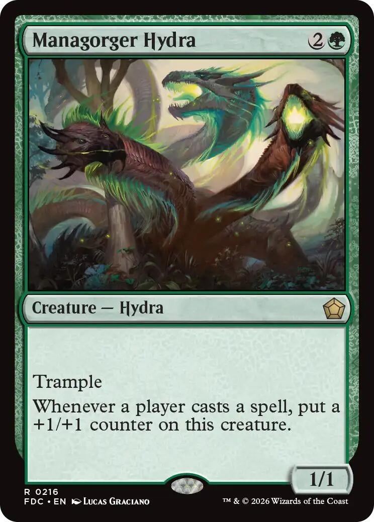 Image for Managorger Hydra (Commander: Foundations) (216) (FDC) - Magic: The Gathering