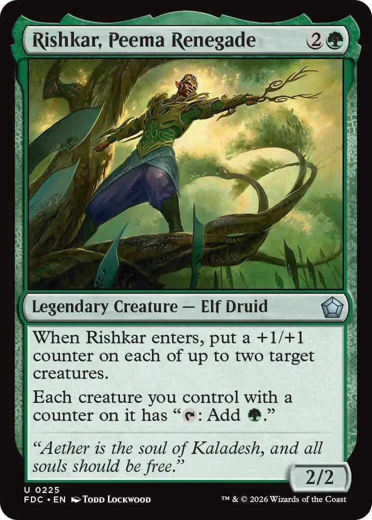 Image for Rishkar, Peema Renegade (Commander: Foundations) (225) (FDC) - Magic: The Gathering