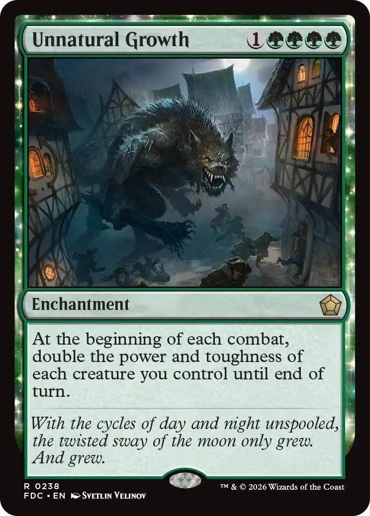 Image for Unnatural Growth (Commander: Foundations) (238) (FDC) - Magic: The Gathering