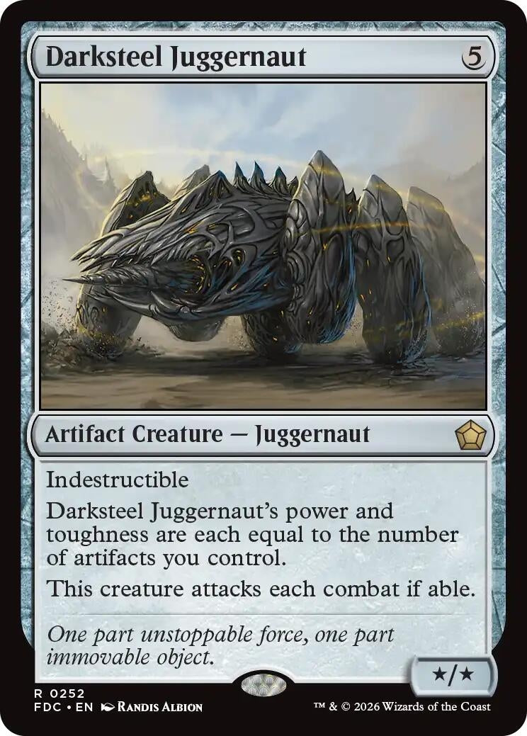 Image for Darksteel Juggernaut (Commander: Foundations) (252) (FDC) - Magic: The Gathering