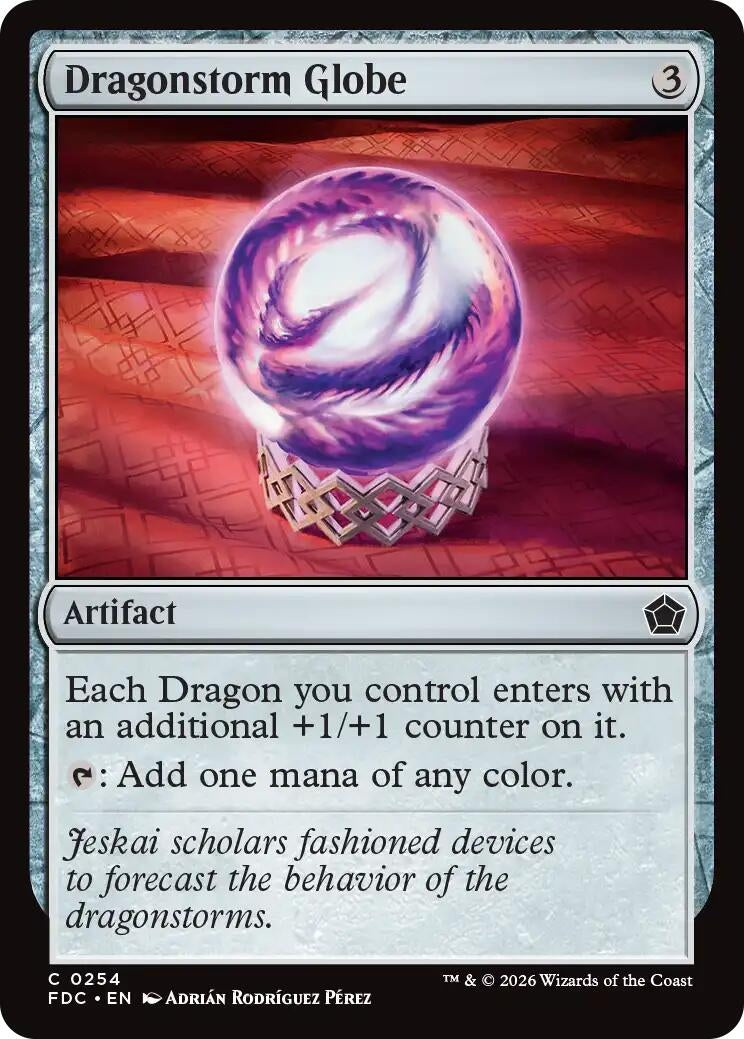 Image for Dragonstorm Globe (Commander: Foundations) (254) (FDC) - Magic: The Gathering