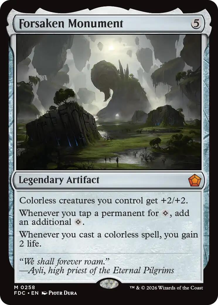 Image for Forsaken Monument (Commander: Foundations) (258) (FDC) - Magic: The Gathering