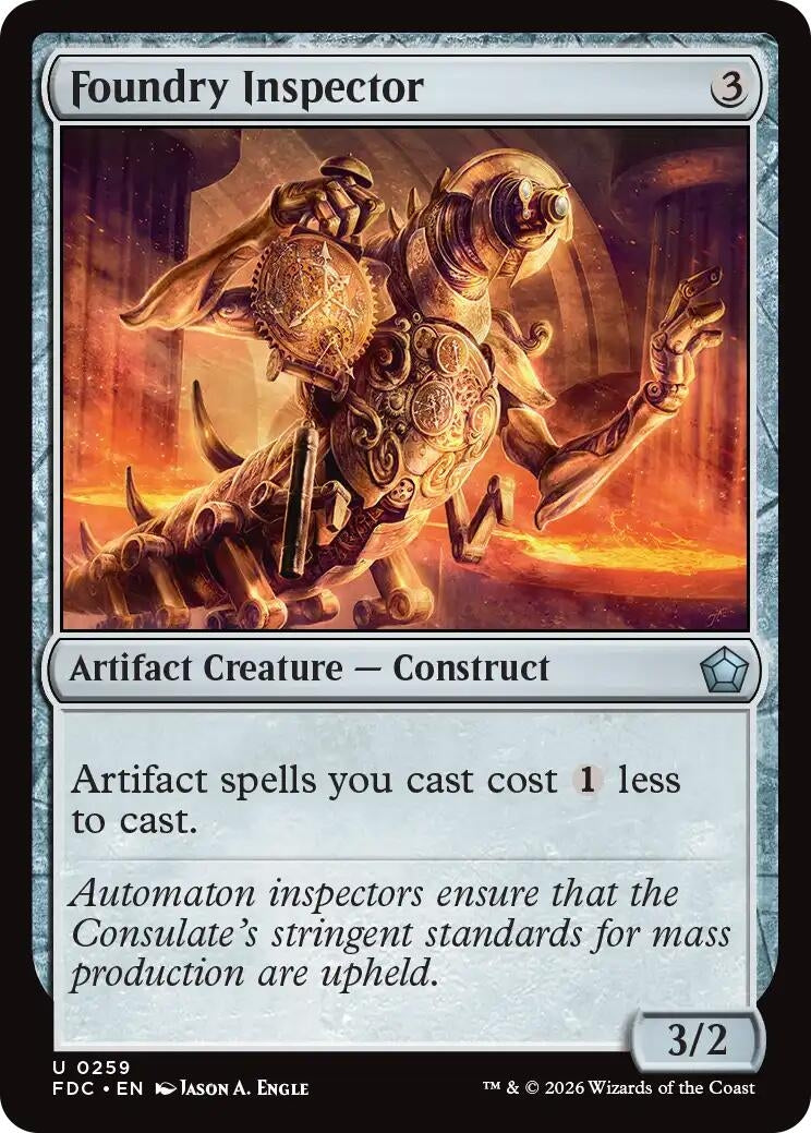 Image for Foundry Inspector (Commander: Foundations) (259) (FDC) - Magic: The Gathering