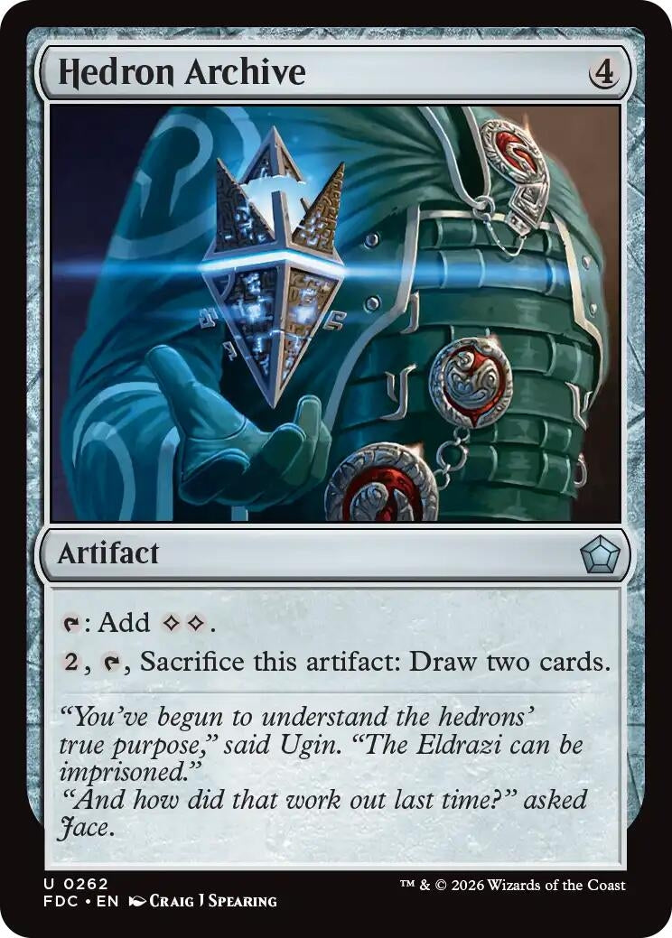 Image for Hedron Archive (Commander: Foundations) (262) (FDC) - Magic: The Gathering