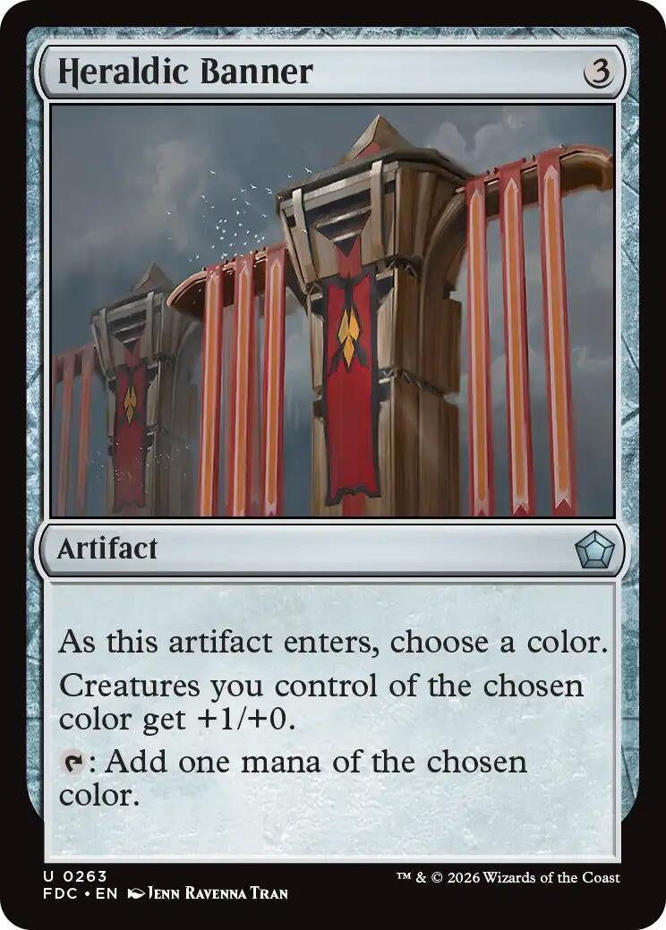 Image for Heraldic Banner (Commander: Foundations) (263) (FDC) - Magic: The Gathering