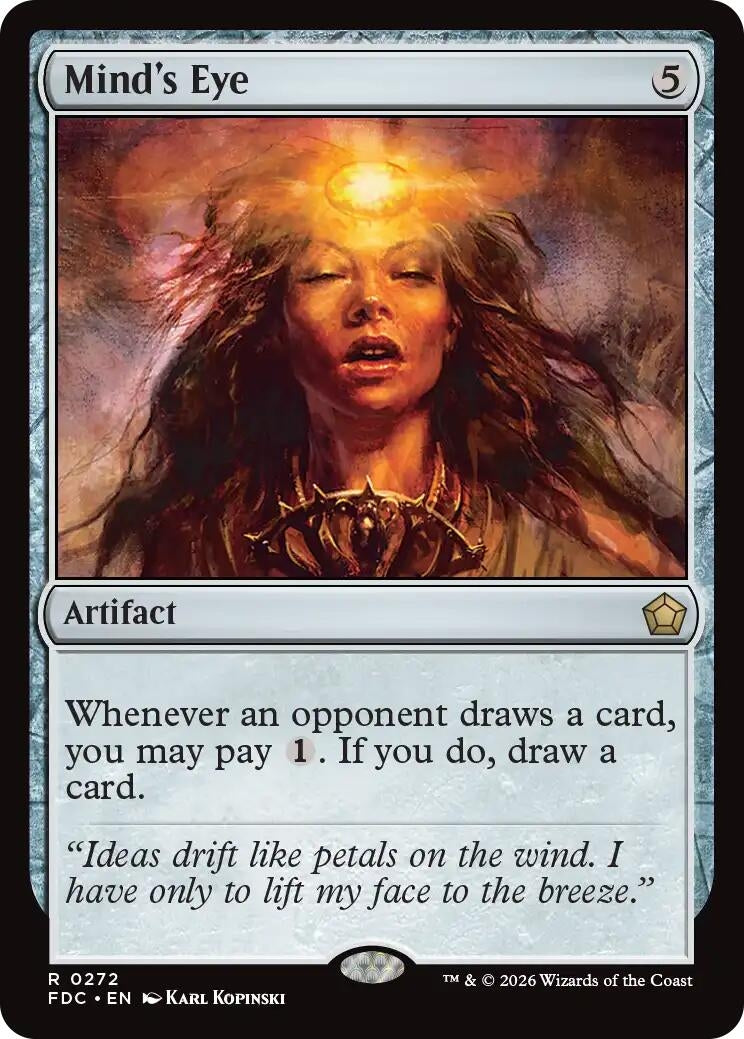 Image for Mind's Eye (Commander: Foundations) (272) (FDC) - Magic: The Gathering