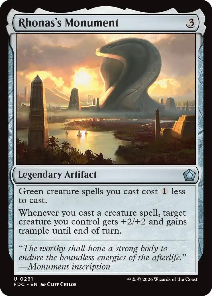Image for Rhonas's Monument (Commander: Foundations) (281) (FDC) - Magic: The Gathering