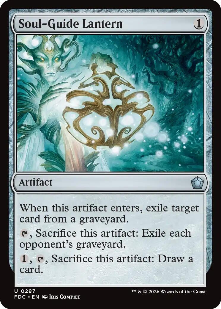 Image for Soul-Guide Lantern (Commander: Foundations) (287) (FDC) - Magic: The Gathering