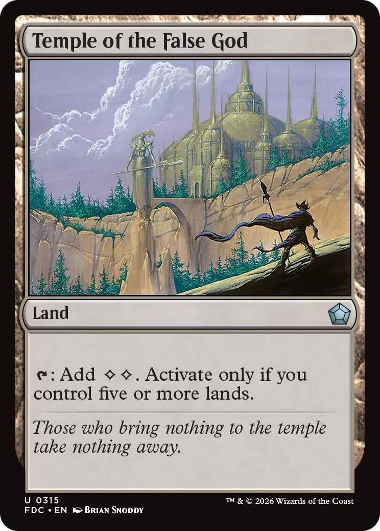 Image for Temple of the False God (Commander: Foundations) (315) (FDC) - Magic: The Gathering