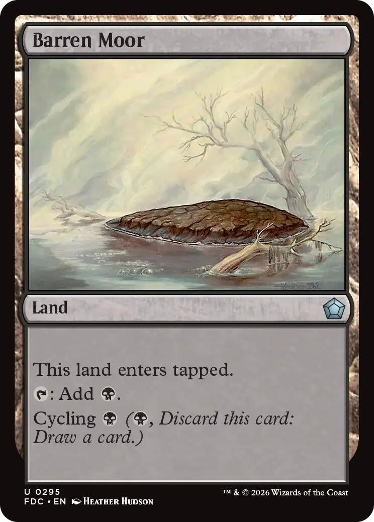 Image for Barren Moor (Commander: Foundations) (295) (FDC) - Magic: The Gathering