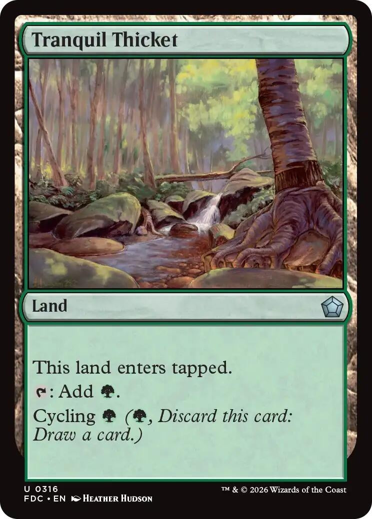 Image for Tranquil Thicket (Commander: Foundations) (316) (FDC) - Magic: The Gathering