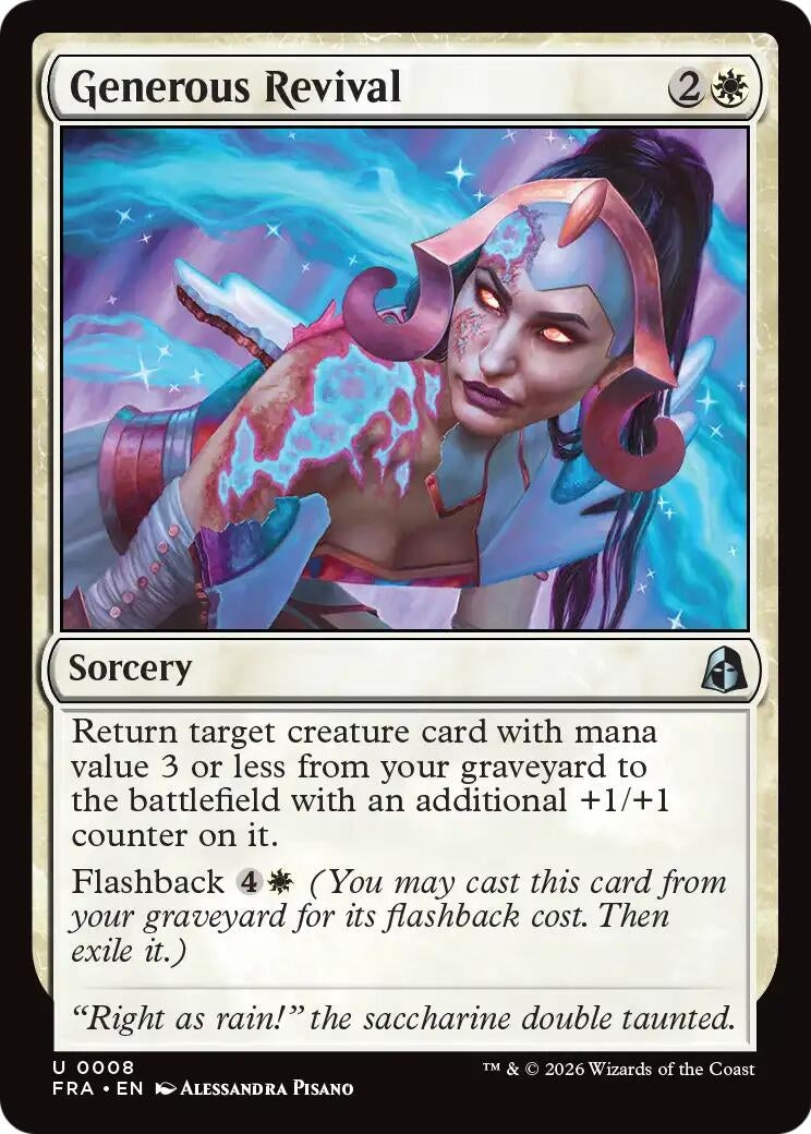 Image for Generous Revival (Reality Fracture) (8) (FRA) - Magic: The Gathering