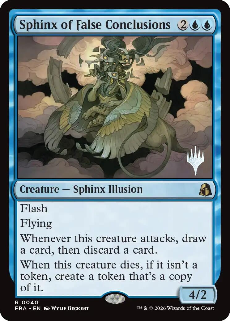 Image for Sphinx of False Conclusions (Promo Pack: Reality Fracture) (40) (PPFRA) - Magic: The Gathering