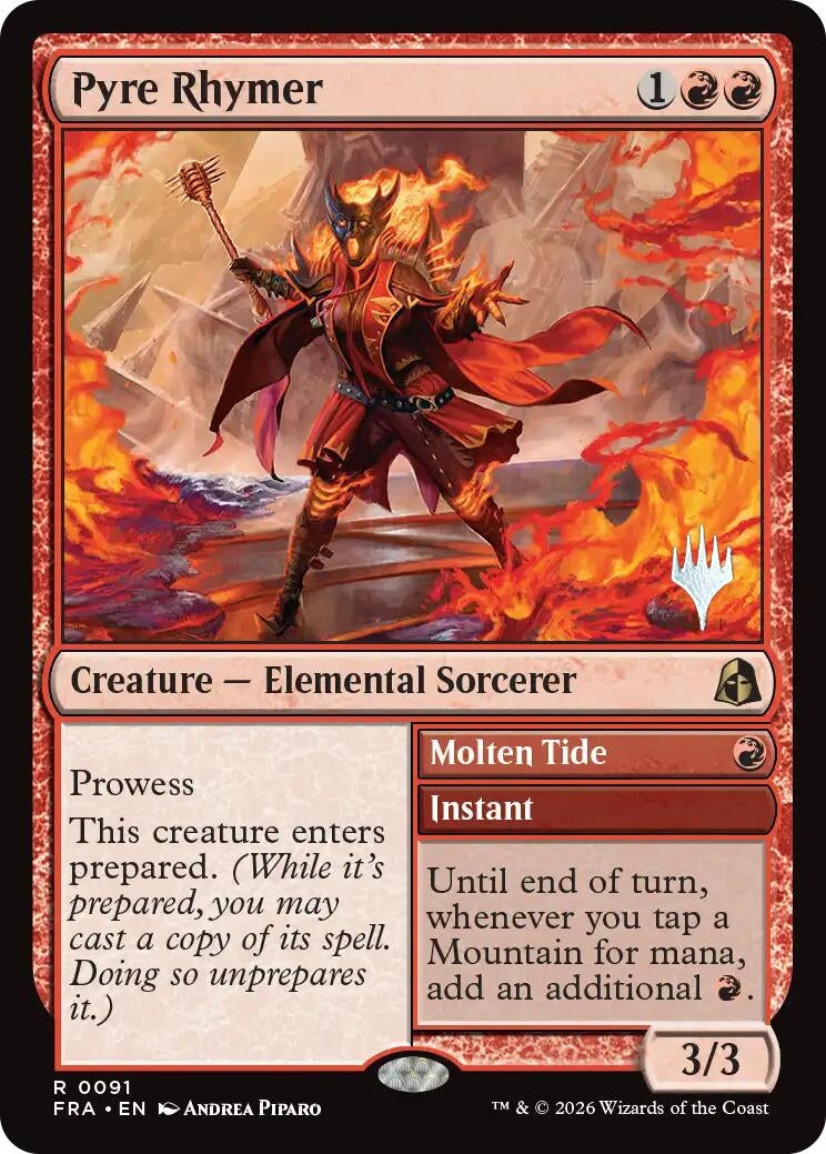 Image for Pyre Rhymer (Promo Pack: Reality Fracture) (91) (PPFRA) - Magic: The Gathering