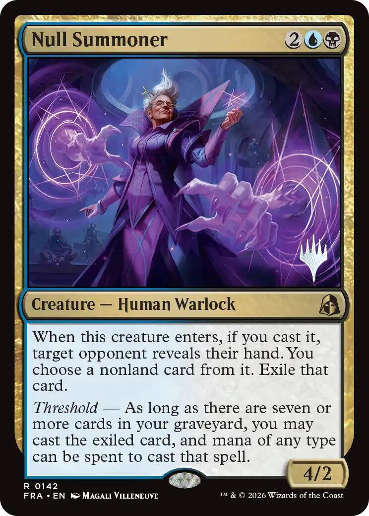 Image for Null Summoner (Promo Pack: Reality Fracture) (142) (PPFRA) - Magic: The Gathering