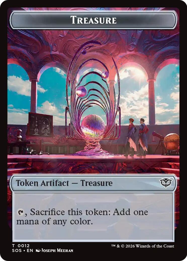 Image for Treasure // Food Double-Sided Token (Secrets of Strixhaven) (12 // 27) (SOS) - Magic: The Gathering